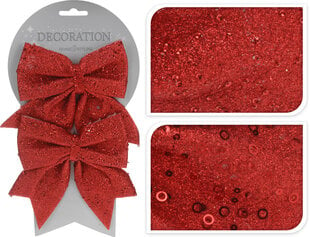 Kalėdinė dekoracija Kaspinas 2 vnt, raudona kaina ir informacija | Home & Styling Dovanos, dekoracijos, gėlės | pigu.lt