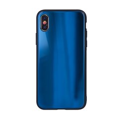 ILike iPhone XR Aurora Glass case Dark Blue kaina ir informacija | Telefono dėklai | pigu.lt