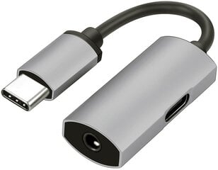 Platinet PMMAC35 daugialypės terpės adapterio Type-C do mini jack lizdas 3,5 mm + C tipo sidabras kaina ir informacija | Adapteriai, USB šakotuvai | pigu.lt