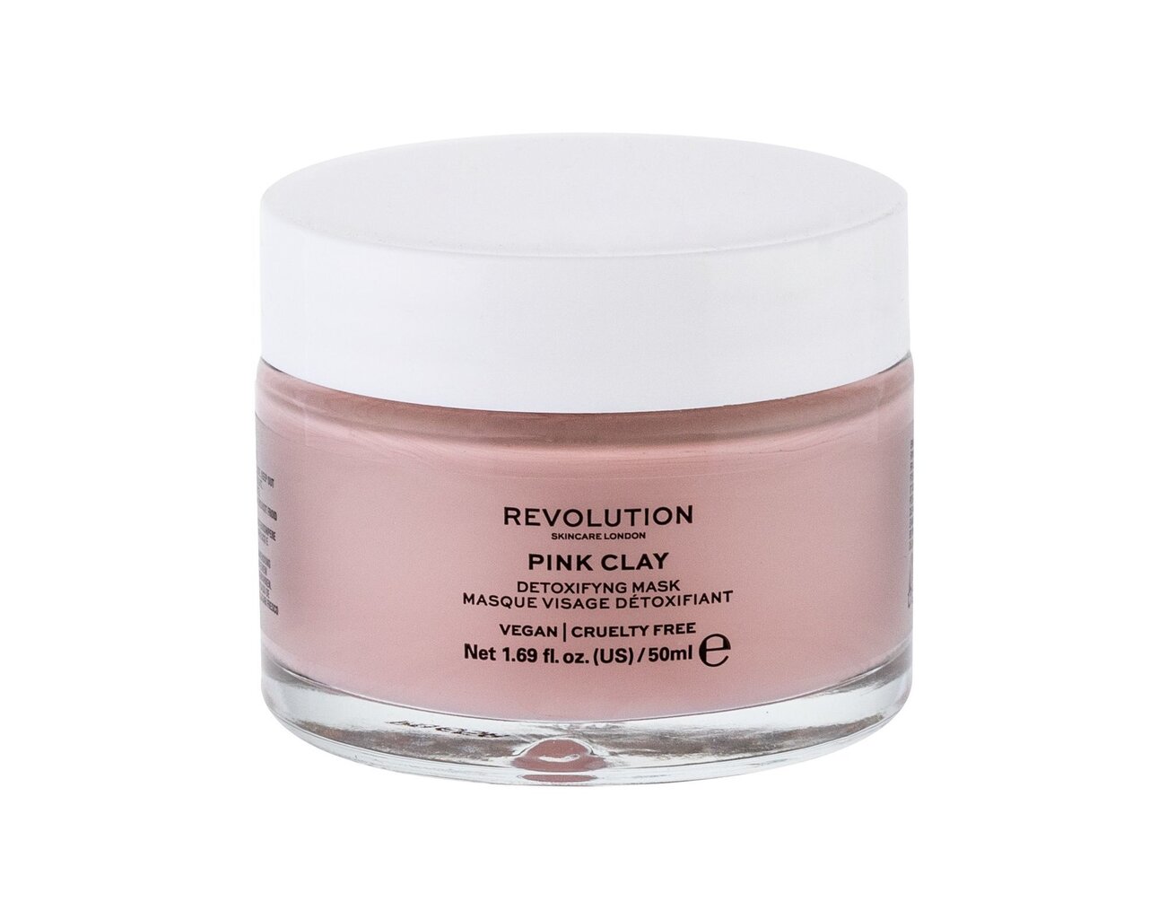 Veido kaukė Revolution Scincare London Pink Clay 50 ml kaina ir informacija | Veido kaukės, paakių kaukės | pigu.lt