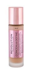 Makiažo pagrindas Makeup Revolution London Conceal and Define Full Coverage 23 ml, F4,5 kaina ir informacija | Makiažo pagrindai, pudros | pigu.lt