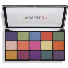 Палитра теней для век Makeup Revolution Re-Loaded 16.5 г, Passion For Colour цена и информация | Тушь, средства для роста ресниц, тени для век, карандаши для глаз | pigu.lt