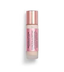 Skysta maskuojamoji priemonė Makeup Revolution London Conceal & Define 23 ml, F 0.3 kaina ir informacija | Makiažo pagrindai, pudros | pigu.lt