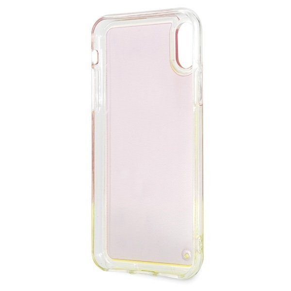 Telefono dėklas Guess GUHCPXGLCPI iPhone X/Xs pink hard case California Glow in the dark цена и информация | Telefono dėklai | pigu.lt