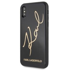 Karl Lagerfeld dėklas telefonui skirtas iPhone X / Xs , black kaina ir informacija | Telefono dėklai | pigu.lt