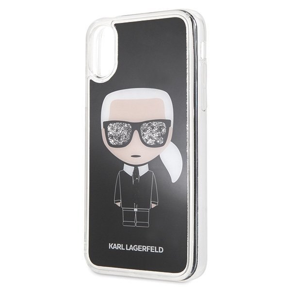 Karl Lagerfeld dėklas telefonui skirtas iPhone X / Xs, invisible, black kaina ir informacija | Telefono dėklai | pigu.lt