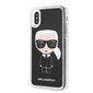 Karl Lagerfeld dėklas telefonui skirtas iPhone X / Xs, invisible, black kaina ir informacija | Telefono dėklai | pigu.lt