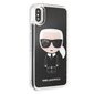 Karl Lagerfeld dėklas telefonui skirtas iPhone X / Xs, invisible, black цена и информация | Telefono dėklai | pigu.lt