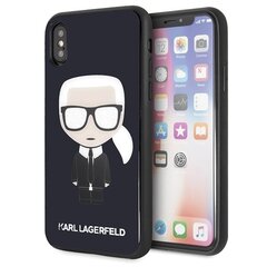 Telefono dėklas Karl Lagerfeld KLHCPXDLFKBK iPhone X/Xs kaina ir informacija | Telefono dėklai | pigu.lt