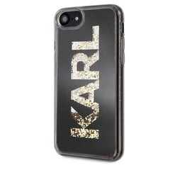 Чехол для телефона Karl Lagerfeld KLHCI8KAGBK iPhone 7 / 8 / SE2 / SE3 black Karl logo Glitter цена и информация | Чехлы для телефонов | pigu.lt