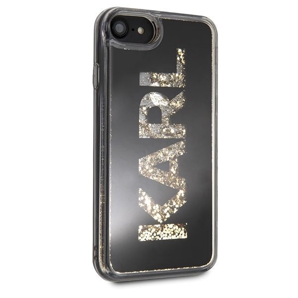 Telefono dėklas Karl Lagerfeld KLHCI8KAGBK iPhone 7 / 8 / SE2 / SE3 black Karl logo Glitter kaina ir informacija | Telefono dėklai | pigu.lt