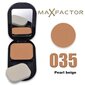 Kompaktinis makiažo pagrindas Max Factor Facefinity, 035, Pearl Beige kaina ir informacija | Makiažo pagrindai, pudros | pigu.lt