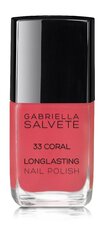 Nagų lakas Gabriella Salvete Longlasting Enamel 11 ml, 33 Coral kaina ir informacija | Nagų lakai, stiprintojai | pigu.lt