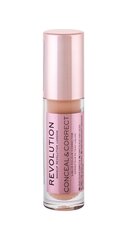 Skysta maskuojamoji priemonė Makeup Revolution London Conceal & Correct Concealer 4 g kaina ir informacija | Makiažo pagrindai, pudros | pigu.lt