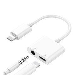 Dvigubas adapteris iPhone Lightning - 3.5 mm ausinėms ir krovikliui kaina ir informacija | Extra Digital Mobilieji telefonai ir jų priedai | pigu.lt