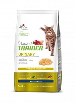 Trainer Natural Cat Urinary chicken katėms padeda palaikyti sveiką šlapimo pH lygį su vištiena 1,5kg цена и информация | Sausas maistas katėms | pigu.lt