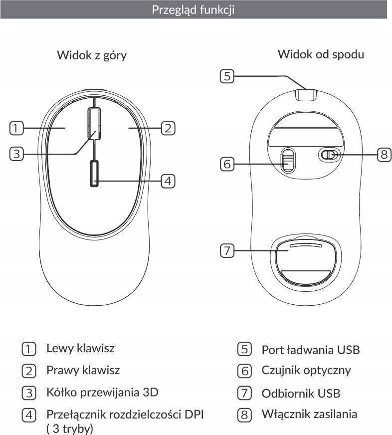 Philips M413 SPK7413, Pilka kaina ir informacija | Pelės | pigu.lt