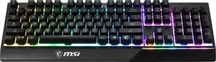 Žaidimų klaviatūra MSI Vigor GK30, juoda kaina ir informacija | Klaviatūros | pigu.lt