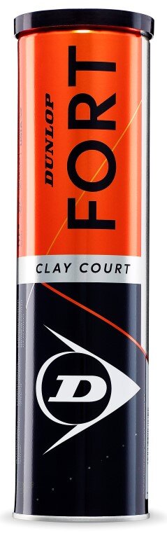 Lauko teniso kamuoliukai Dunlop Fort Clay Court, 4 vnt kaina ir informacija | Lauko teniso prekės | pigu.lt