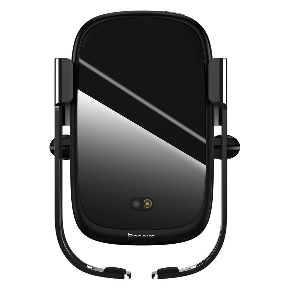 Automobilinis telefono laikiklis Baseus Rock Smart Vehicle Bracket Wireless Charger 10W, juodas (Wxhw01-01) цена и информация | Telefono laikikliai | pigu.lt