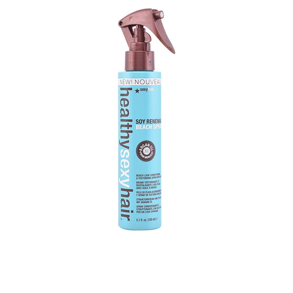 Plaukų purškiklis Healthysexyhair Soy Renewal Beach Spray, 150 ml kaina ir informacija | Priemonės plaukų stiprinimui | pigu.lt