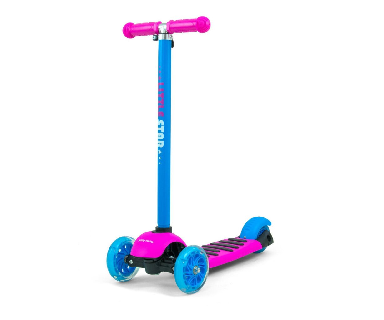 Balansinis dviratukas - paspirtukas Milly Mally Little Star 3in1, rožinis/mėlynas, 2621 цена и информация | Paspirtukai | pigu.lt
