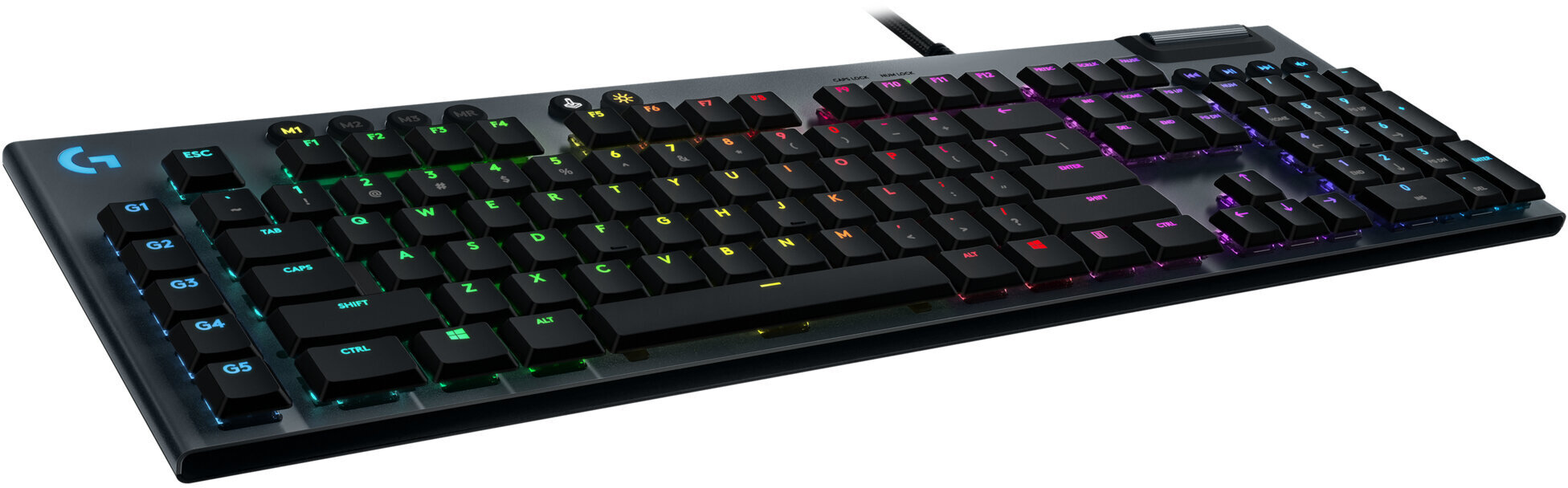 Logitech G815 Lightsync RGB GL Tactile Brown kaina ir informacija | Klaviatūros | pigu.lt