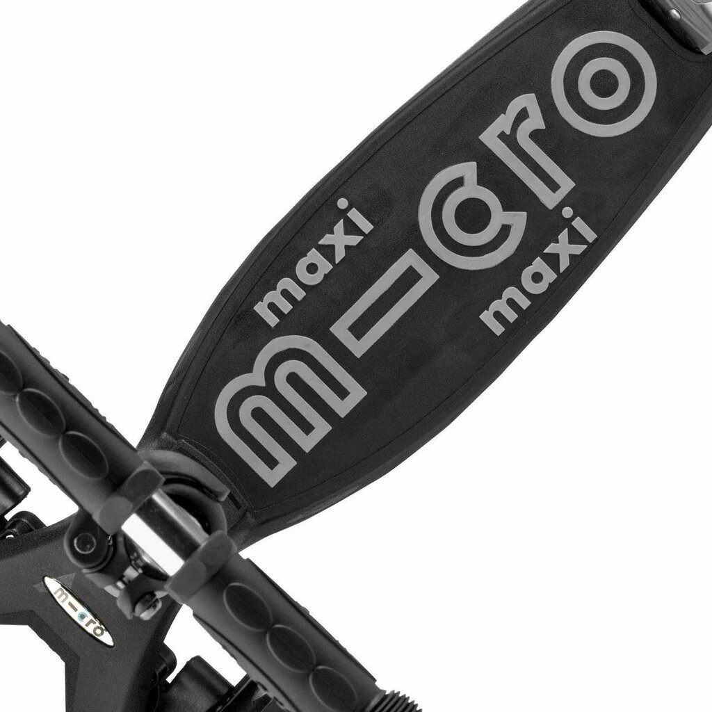 Triratis paspirtukas Micro Maxi Deluxe Black/Grey kaina ir informacija | Paspirtukai | pigu.lt