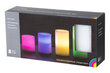 Dekoratyvinių LED žvakių su nuotolinio valdymo pulteliu komplektas Finnlumor, 4 vnt kaina ir informacija | Žvakės, Žvakidės | pigu.lt
