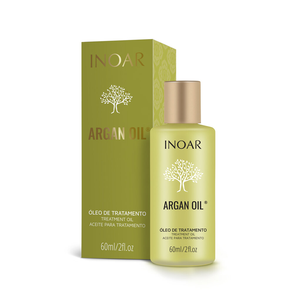 Argano aliejus plaukams Inoar Argan Oil, 60 ml kaina ir informacija | Priemonės plaukų stiprinimui | pigu.lt