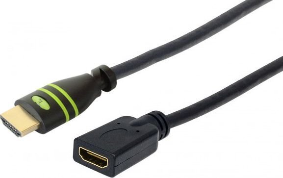 Kabelio ilgiklis Techly HDMI M/F Ethernet 4K60Hz, 0.2 m цена и информация | Kabeliai ir laidai | pigu.lt