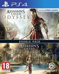 Assassin's Creed Origins + Odyssey Double Pack PS4 kaina ir informacija | Kompiuteriniai žaidimai | pigu.lt