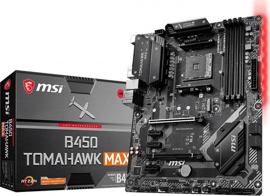 MSI B450 TOMAHAWK MAX kaina ir informacija | Pagrindinės plokštės | pigu.lt