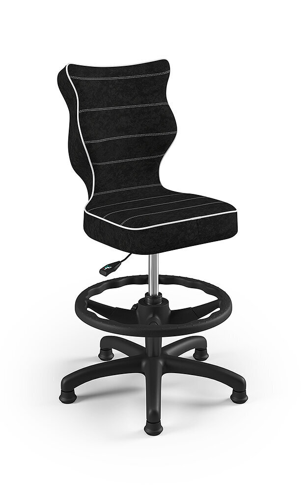 Ergonomiška vaikiška kėdė Entelo su atrama kojoms Good Chair Petit VS01 3, juoda/balta kaina ir informacija | Biuro kėdės | pigu.lt