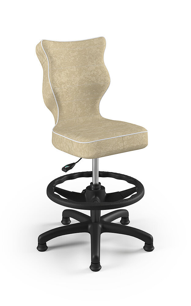 Ergonomiška vaikiška kėdė Entelo su atrama kojoms Good Chair Petit VS26 3, smėlio/juodos spalvos kaina ir informacija | Biuro kėdės | pigu.lt