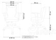 Biuro kėdė Entelo Good Chair Duo VS01 6, balta/juoda kaina ir informacija | Biuro kėdės | pigu.lt