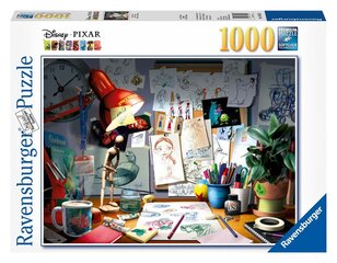 Пазл Ravensburger Disney Стол художника, 1000 дет. цена и информация | Пазлы | pigu.lt