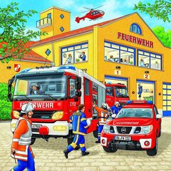 Dėlionė Ravensburger Fire Brigade Run, 3x49 d. цена и информация | Пазлы | pigu.lt