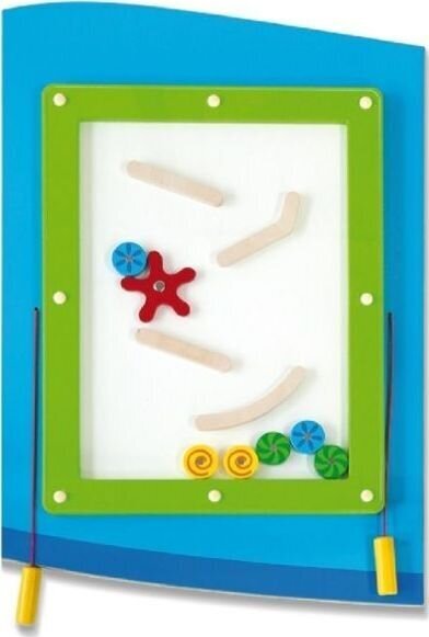 Duagiafunkcinis medinis pakabinamas sieninis žaidimas „Lėktuvas“ kaina ir informacija | Žaislai kūdikiams | pigu.lt