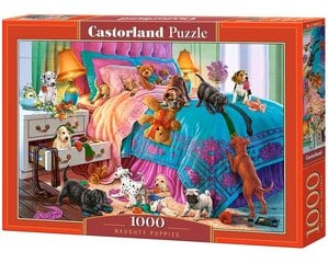 Dėlionė Puzzle Castorland Naughty Puppies, 1000 detalių kaina ir informacija | Dėlionės (puzzle) | pigu.lt
