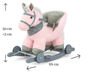 Лошадка-качалка M&M, розовая цена и информация | Игрушки для малышей | pigu.lt