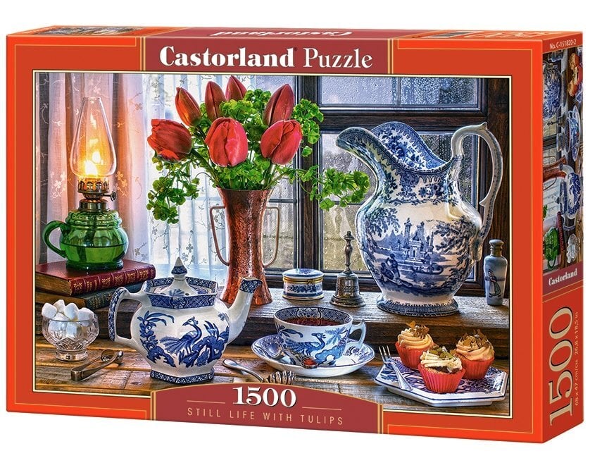 Dėlionė Puzzle Castorland Still Life with Tulips, 1500 detalių цена и информация | Dėlionės (puzzle) | pigu.lt
