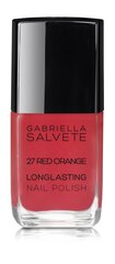 Лак для ногтей Gabriella Salvete Longlasting Enamel, 11 мл, 27 Red Orange цена и информация | Лаки, укрепители для ногтей | pigu.lt