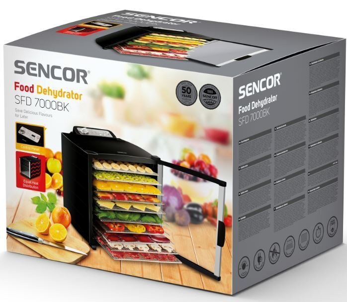 Sencor SFD 7000BK kaina ir informacija | Vaisių džiovyklės | pigu.lt