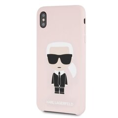 Чехол для телефона Karl Lagerfeld KLHCI65SLFKPI iPhone Xs Max цена и информация | Чехлы для телефонов | pigu.lt