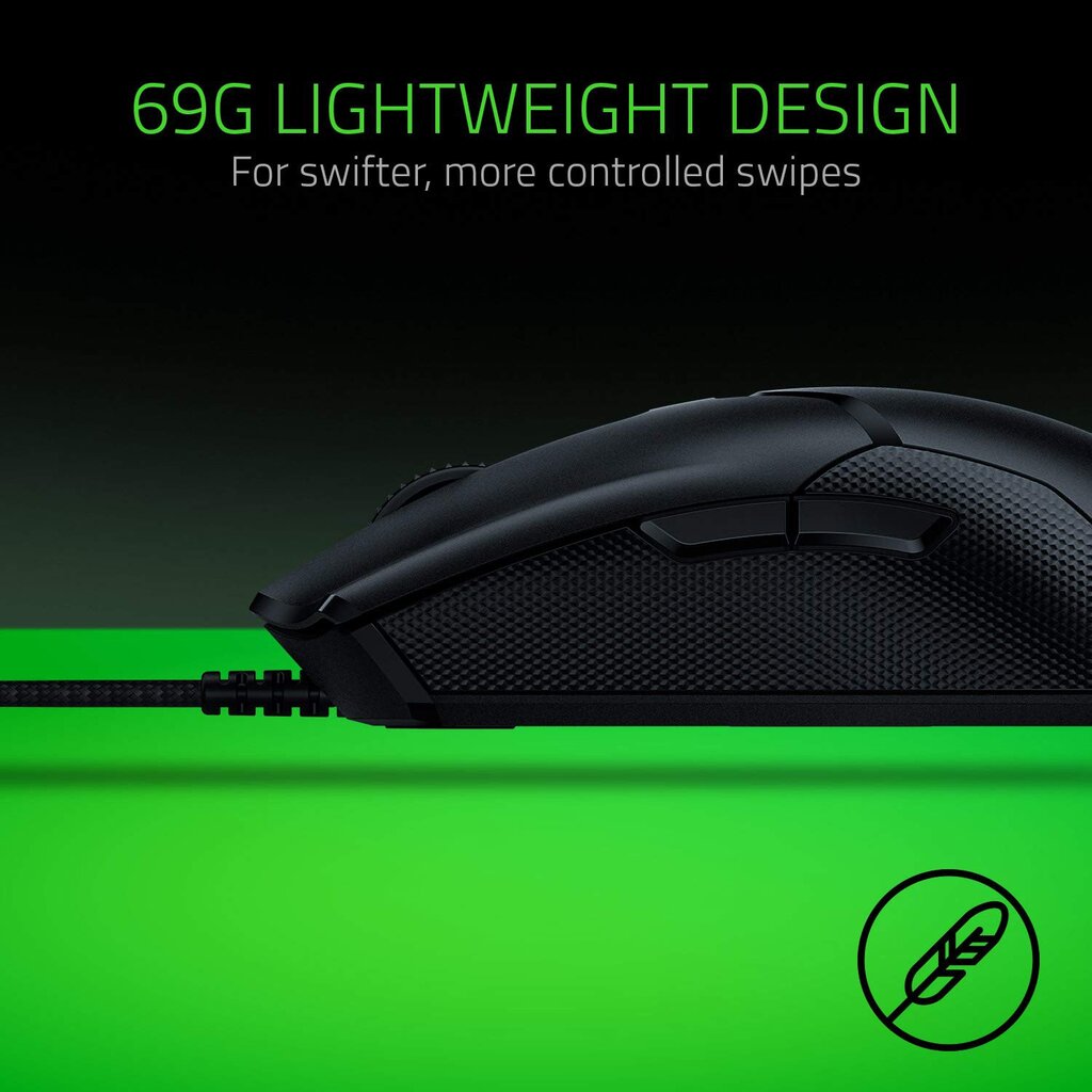 Razer Viper, juoda kaina ir informacija | Pelės | pigu.lt