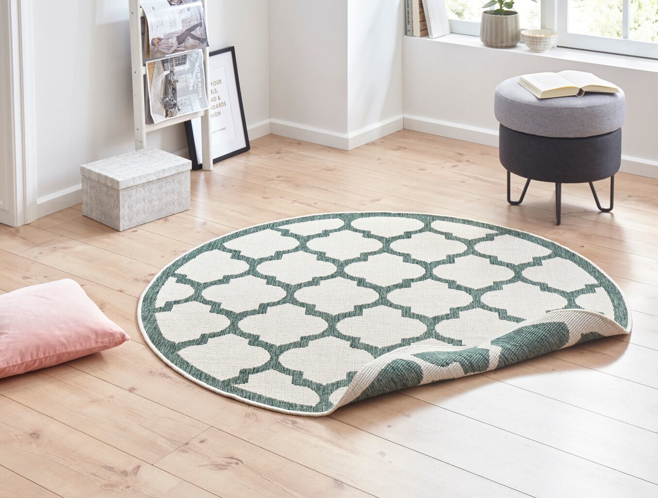 Northrugs dvipusis lauko kilimas Twin Supreme Palermo 140x140 cm kaina ir informacija | Kilimai | pigu.lt