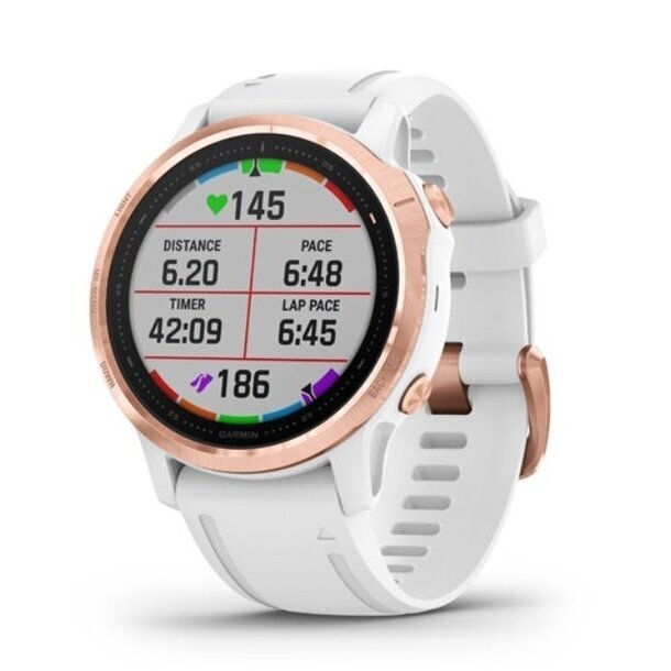 Garmin fēnix® 6S Pro Rose Gold-tone/White kaina ir informacija | Išmanieji laikrodžiai (smartwatch) | pigu.lt