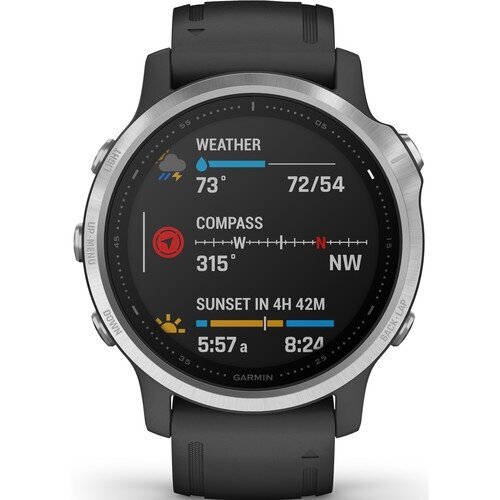 Garmin fēnix® 6S Silver/Black kaina ir informacija | Išmanieji laikrodžiai (smartwatch) | pigu.lt