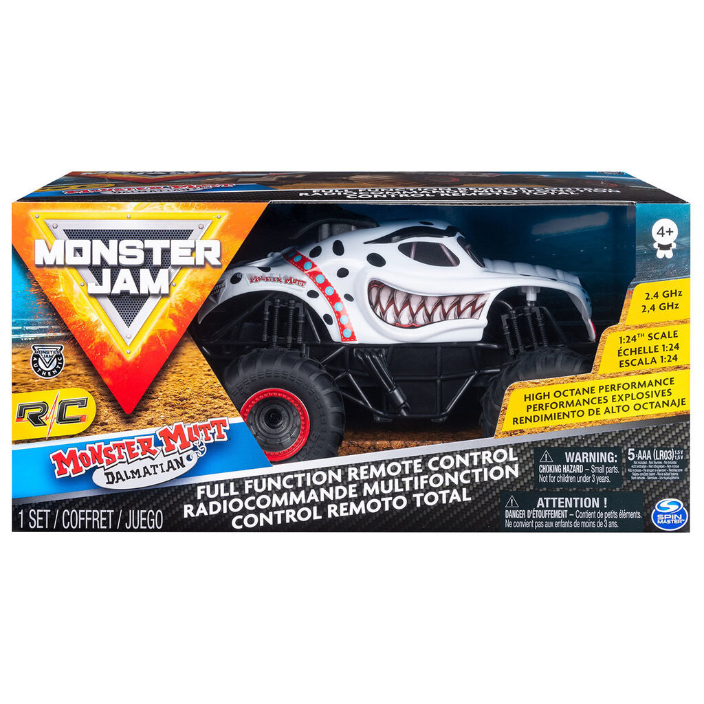 Visureigis Monster Jam Mutt Dalmation 1:24 6044951 kaina ir informacija | Žaislai berniukams | pigu.lt
